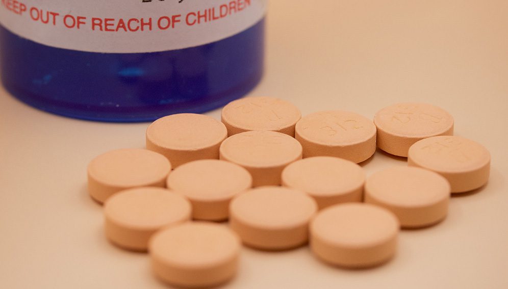 Prescription doxycycline pills, an antibiotic used to treat a broad range of bacterial infections. Credit: NIAID