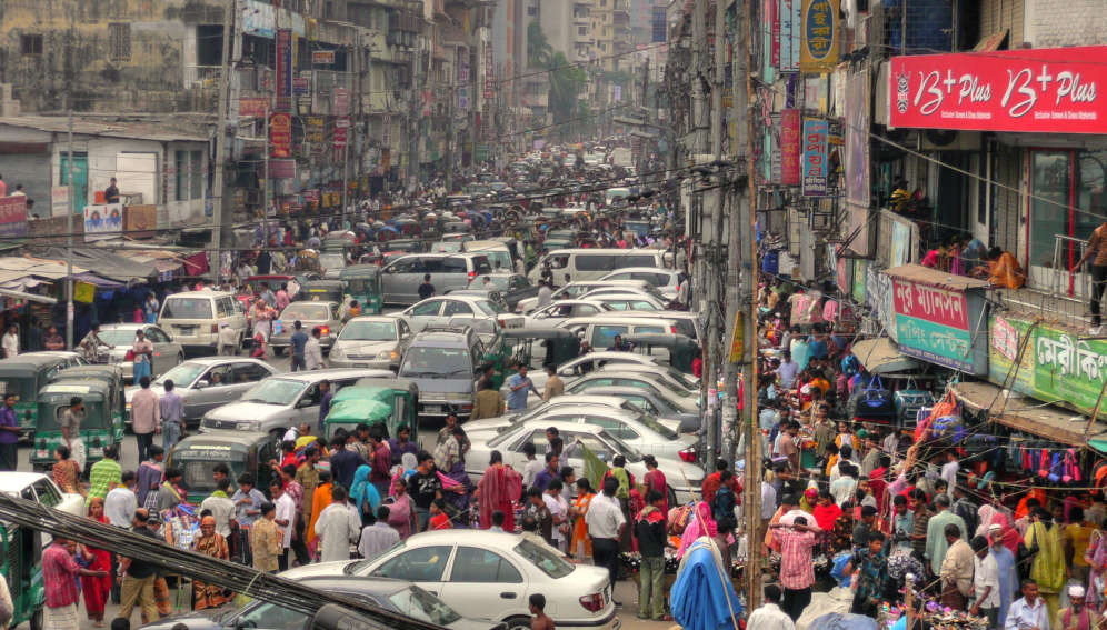 Dhaka (Bangladesh) traffic.