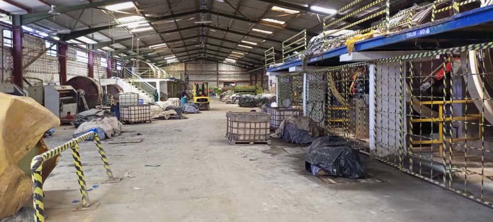 Inside the tannery where the smart organic fertiliser is made.