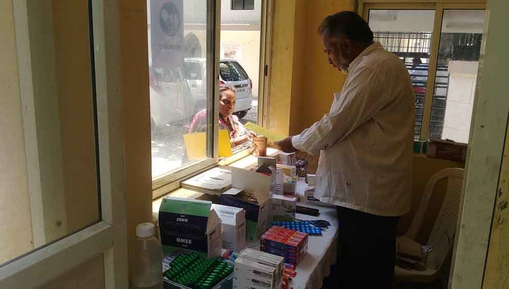 Inside an Indian pharmacy
