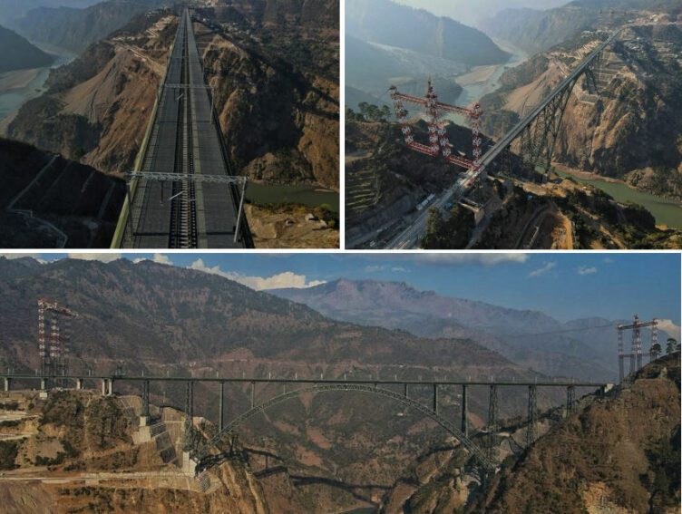 The world’s tallest railway bridge, in the underdeveloped, mountainous region of Jammu and Kashmir, promises to provide a vital transportation link with the rest of India when it becomes operational. Copyright: Mehroob Mushtaq