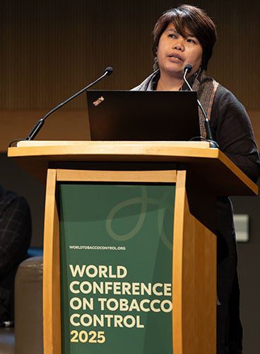 Melina Samar Magsumbol, Associate Director, Research at the global health organisation Vital Strategies. Credit: International Union Against Tuberculosis and Lung Disease.
