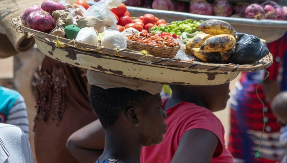 *Free to use *Dassa, Collines, Bénin *People Carrying Fruits and Vegetables on Their Heads