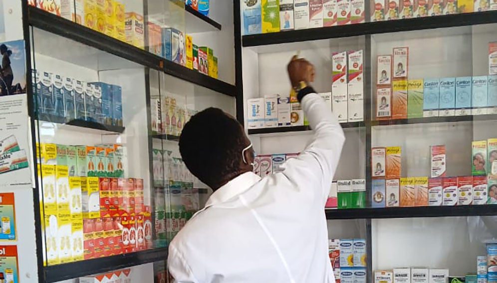 A pharmacy on the outskirts of Nairobi which dispenses drugs to HIV patients for a US-funded treatment and care programme. The pharmacy has been experiencing stockouts after the US paused aid funding. Credit: Dann Okoth.