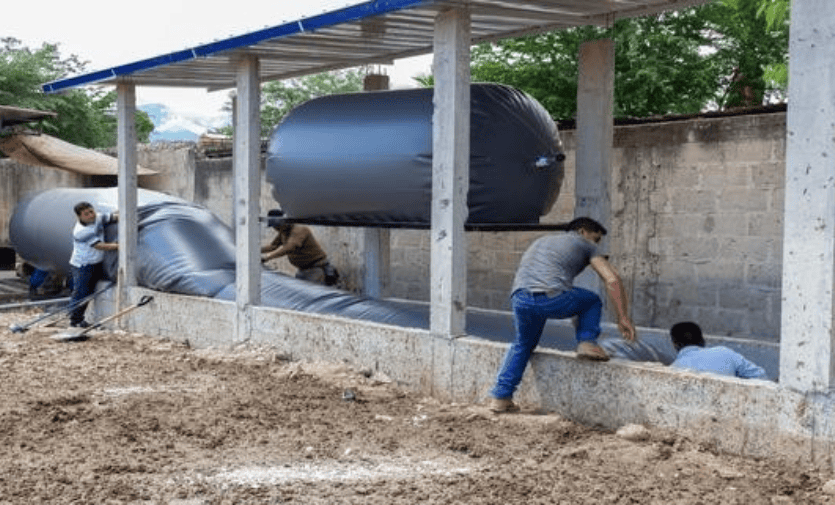 Biodigester created by researchers from the National University Toribio Rodríguez de Mendoza, in the Peruvian Amazon. Credit: Provincial Municipality of Bagua/Digital Platform from the Peruvian State. Image in the public domain